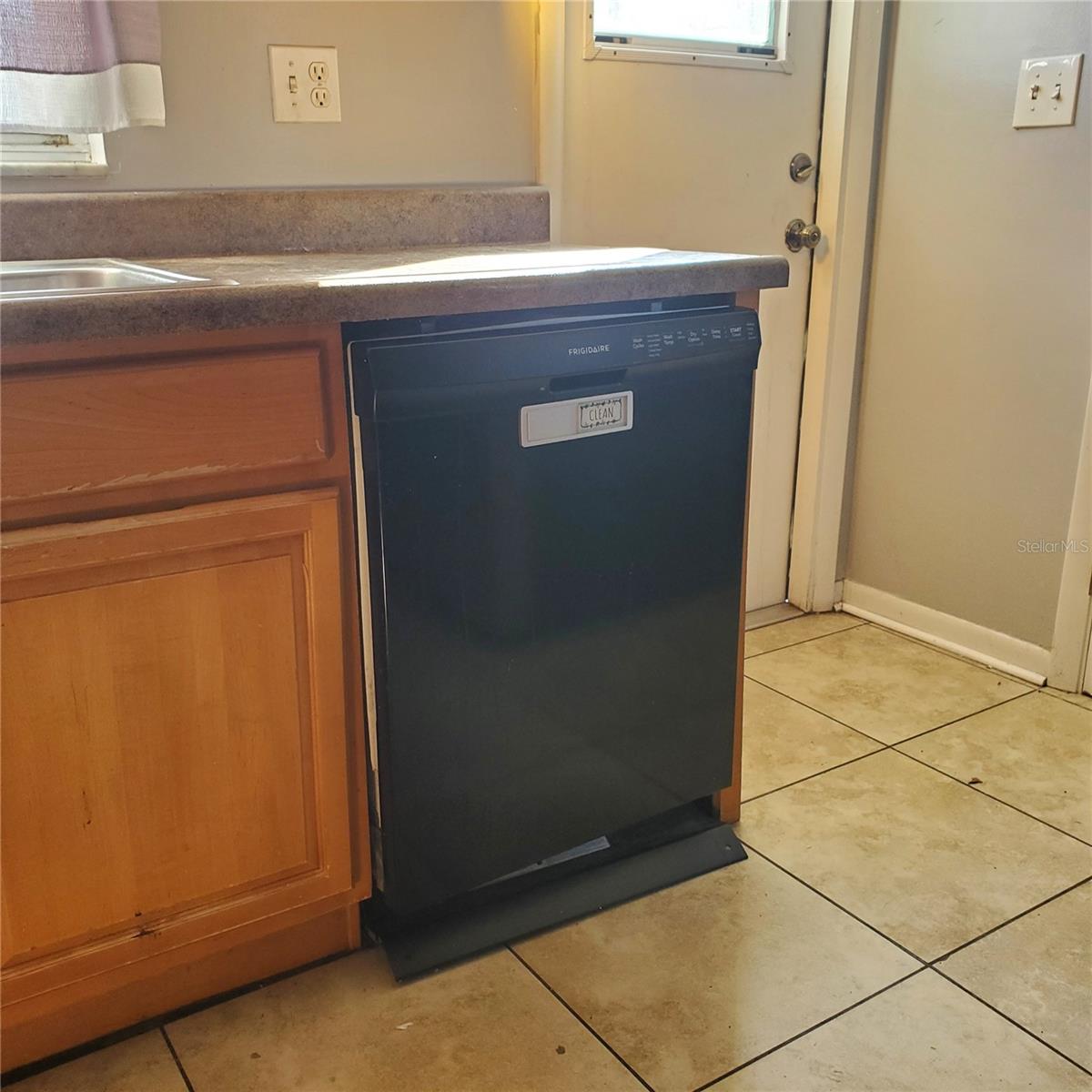 Kitchen and back door