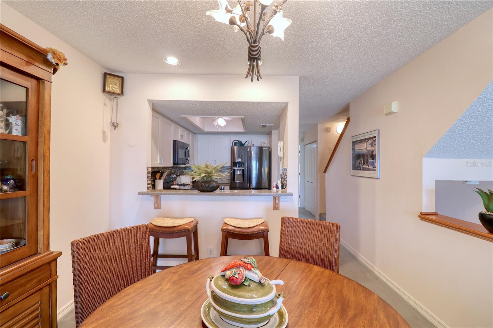 Dining area and snack bar.