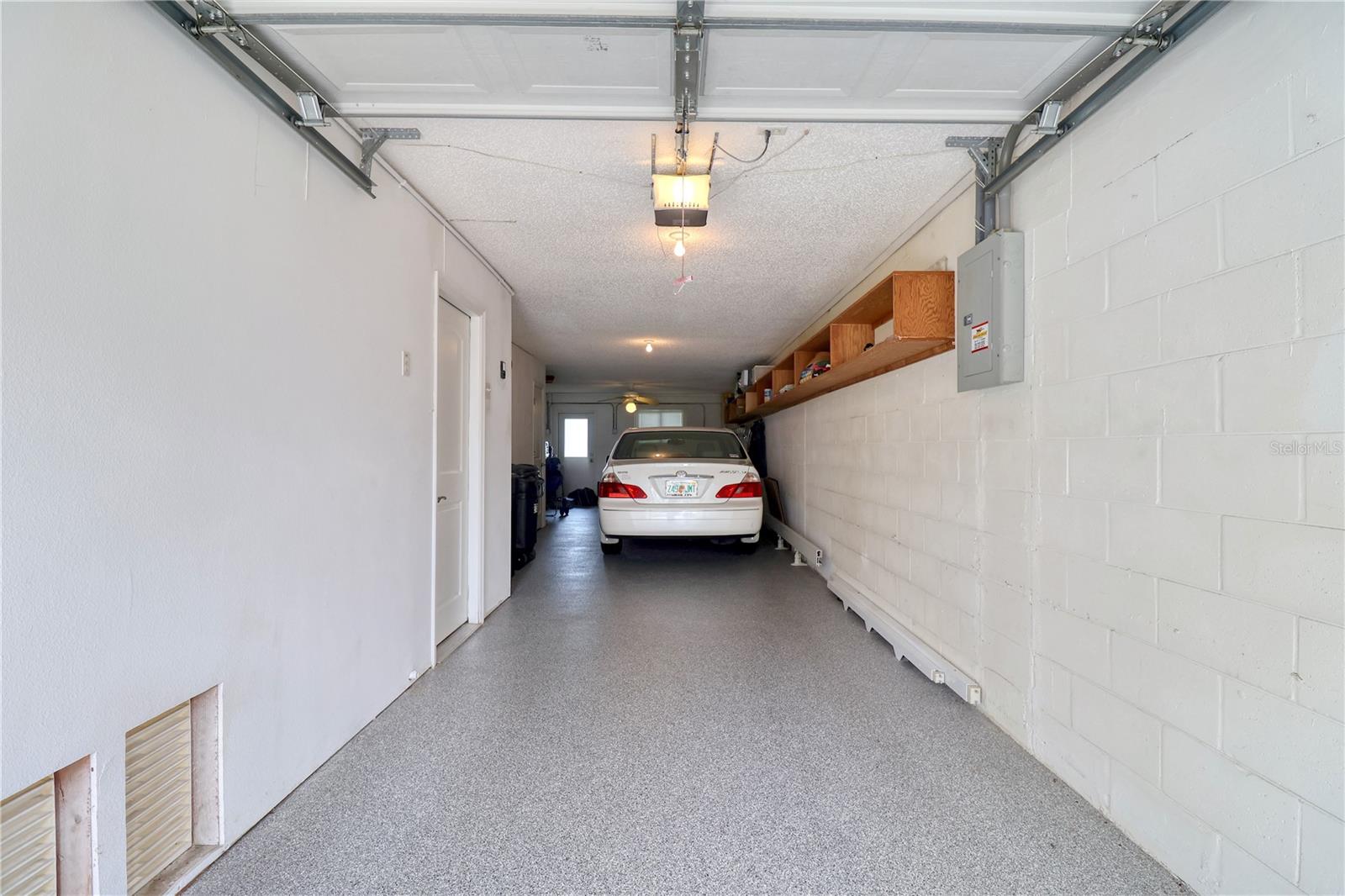 Tandem two car garage