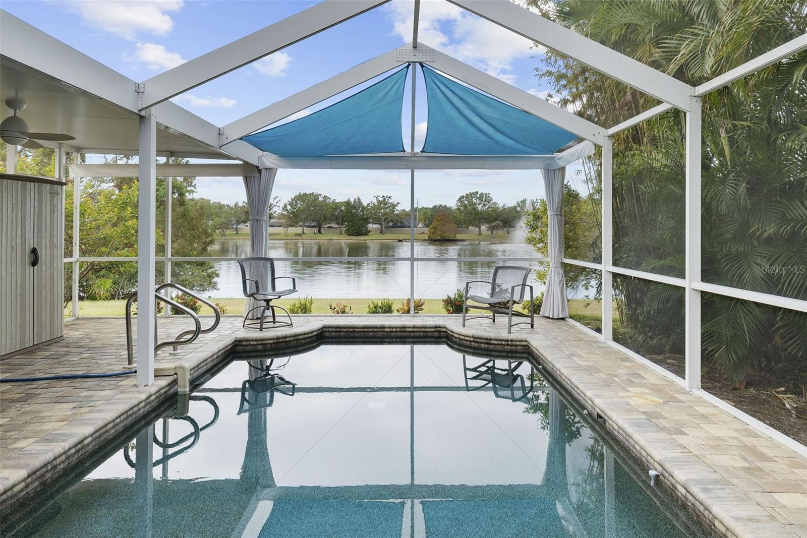 Enjoy this view while floating in the pool and relaxing