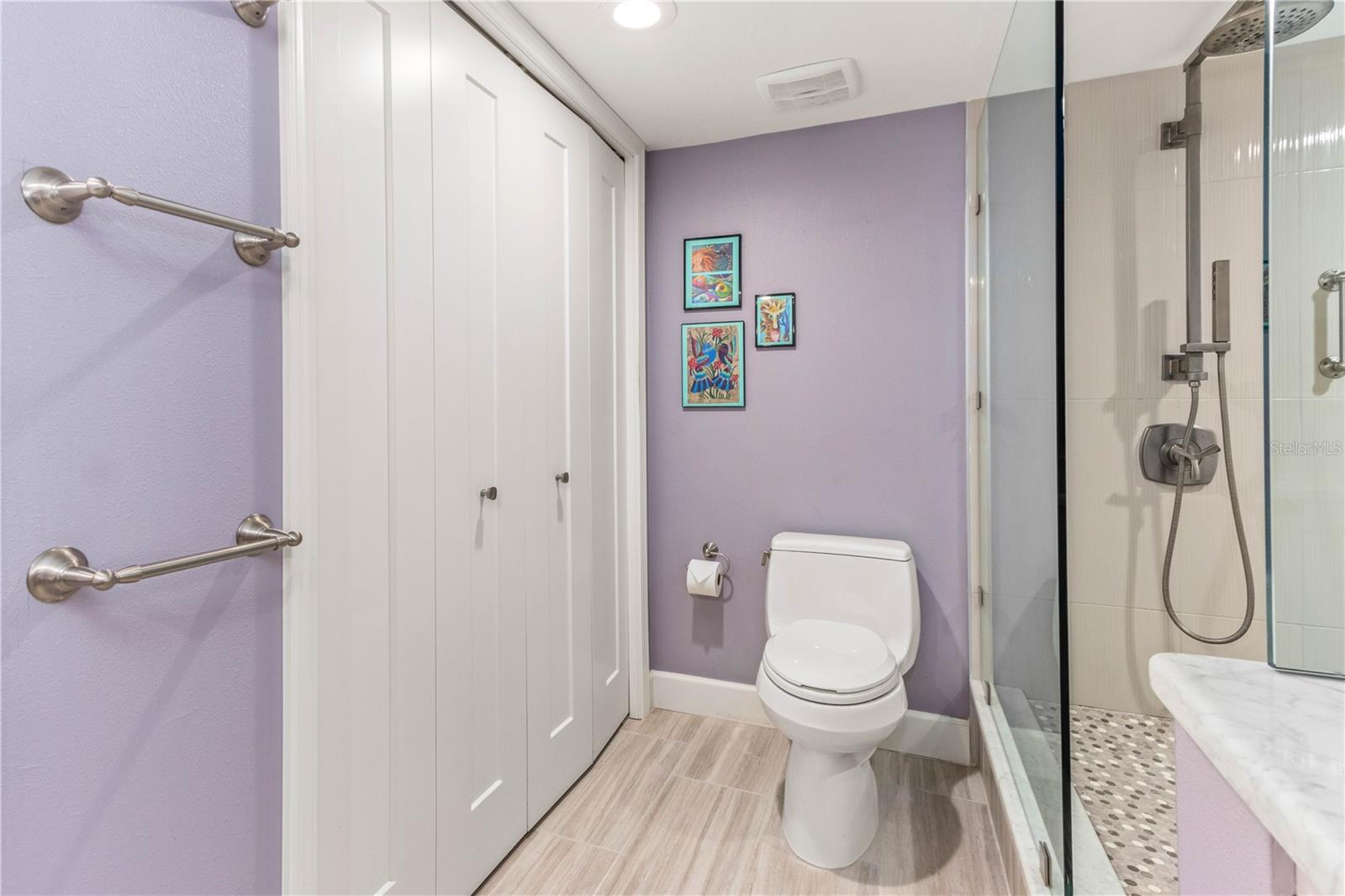 EXTRA CLOSET SPACE ON LEFT IN PRIMARY BATHROOM