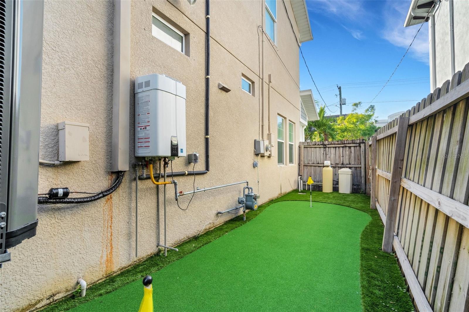 Putting Green Side of house