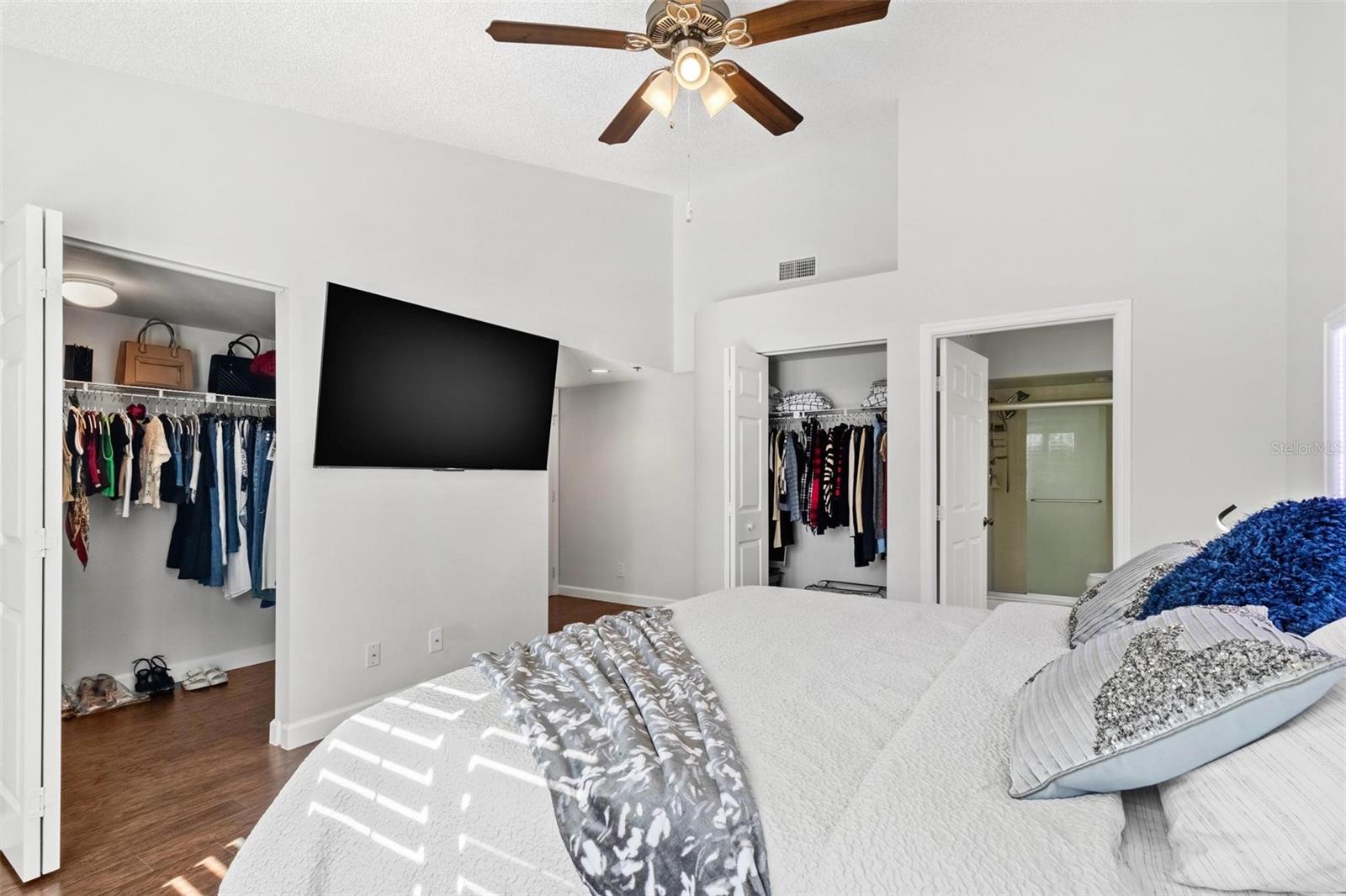 Primary Bedroom showing ample closet space