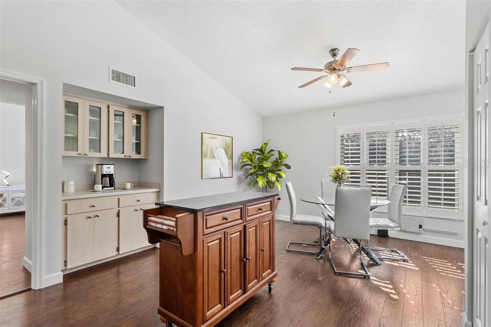 Virtually Staged Kitchen w/coffee bar