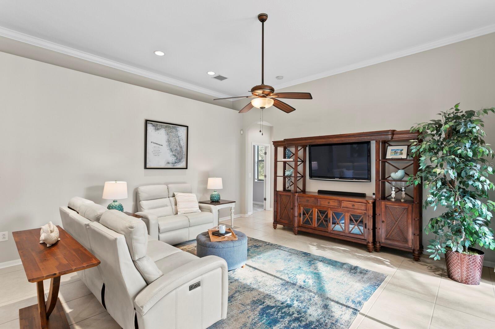 Spacious family room