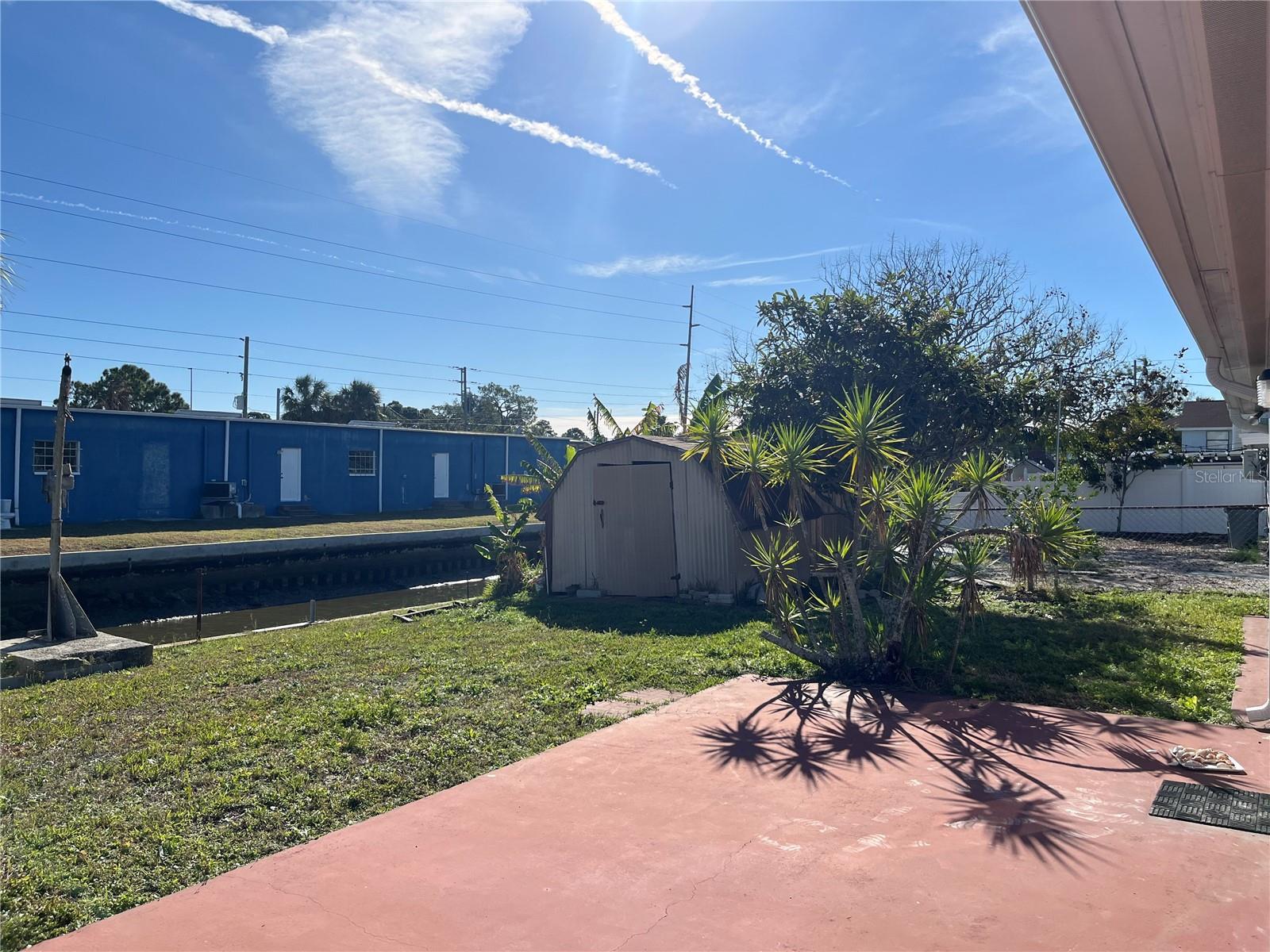 canal in backyard