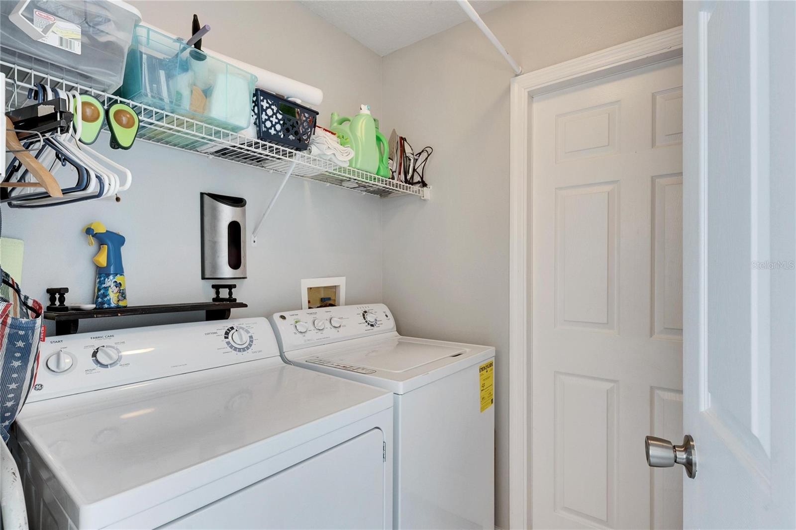 Laundry room with washer and dryer included