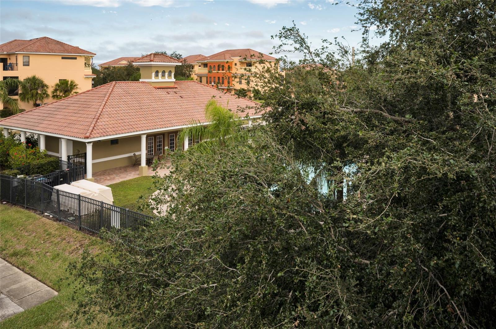 Pool Area next to Townhome