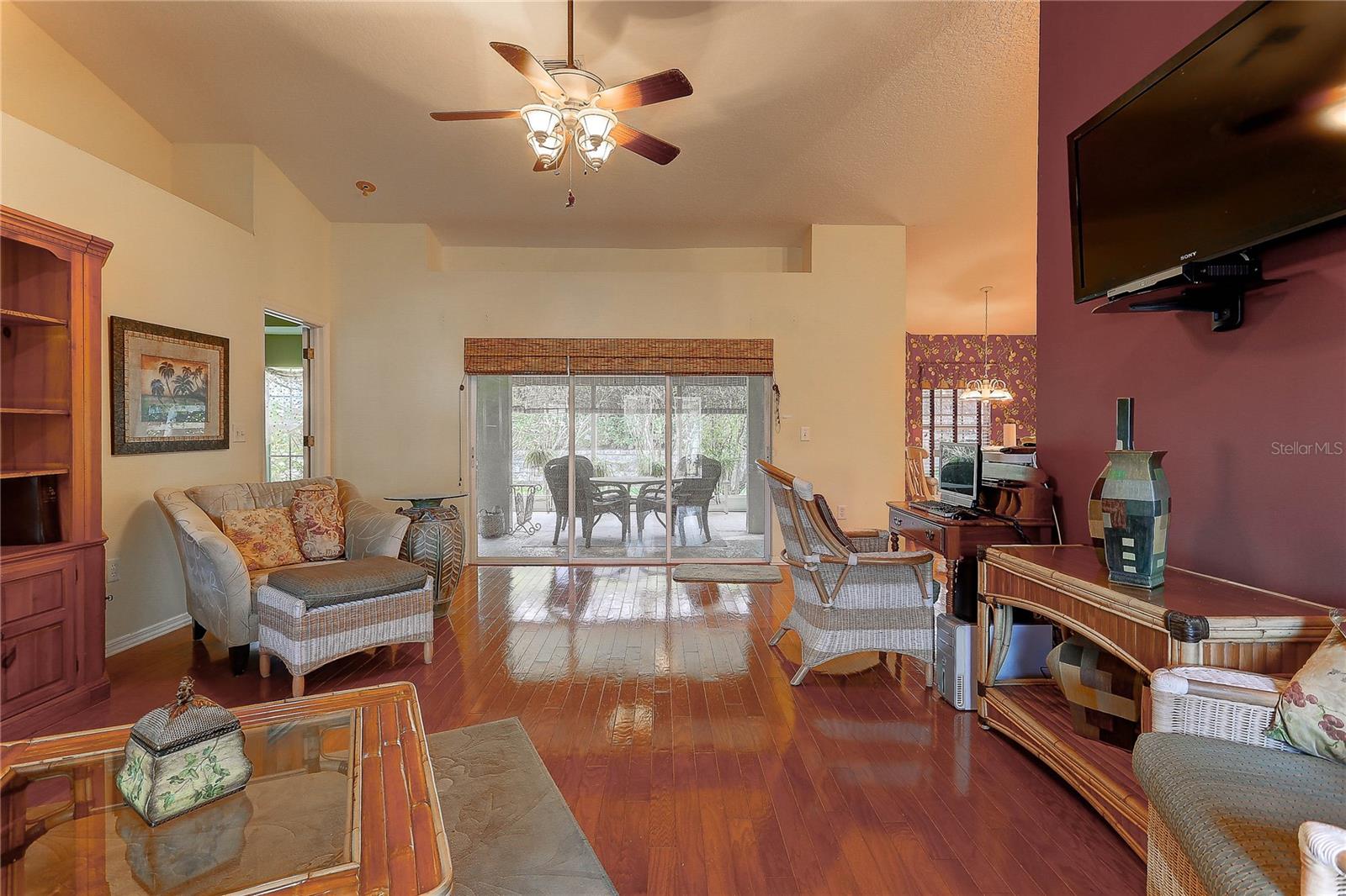 Large covered patio