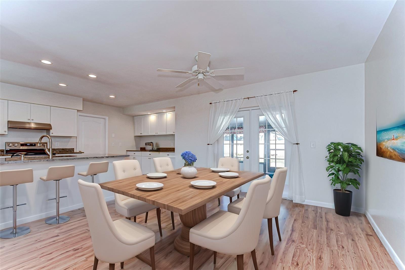 Kitchen Dining Area - Virtually Staged