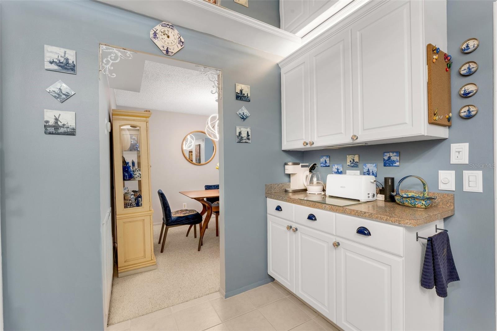 Kitchen open to Dining Area