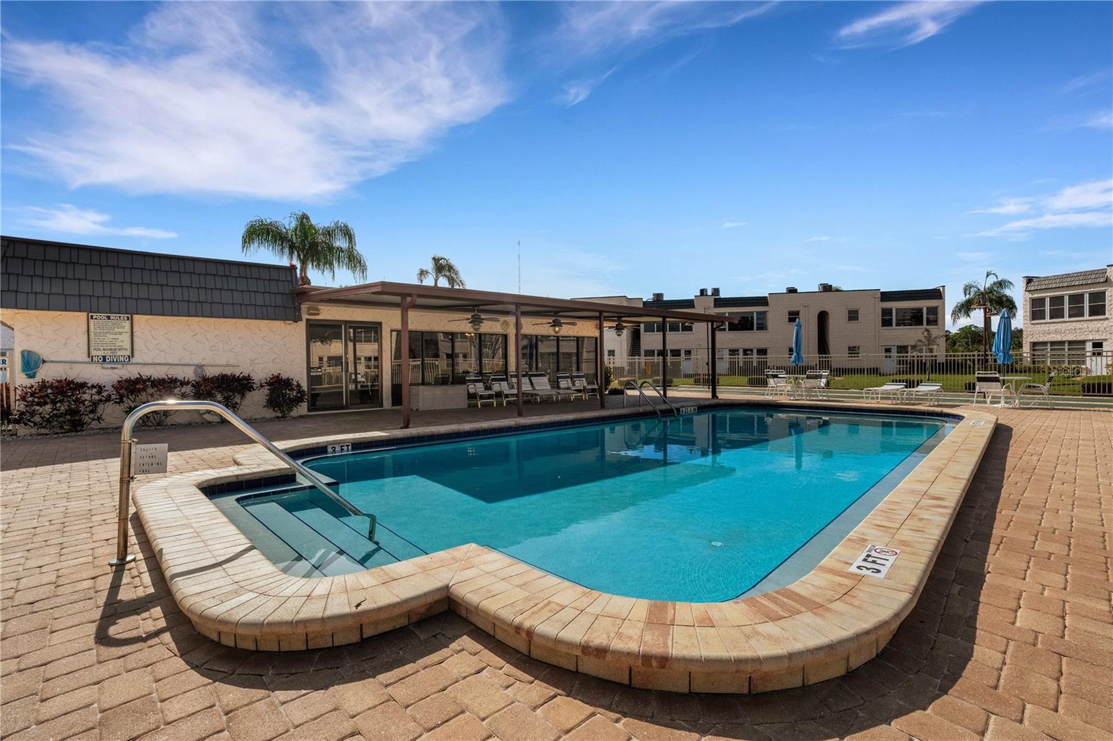 Pool and Clubhouse/Covered Deck