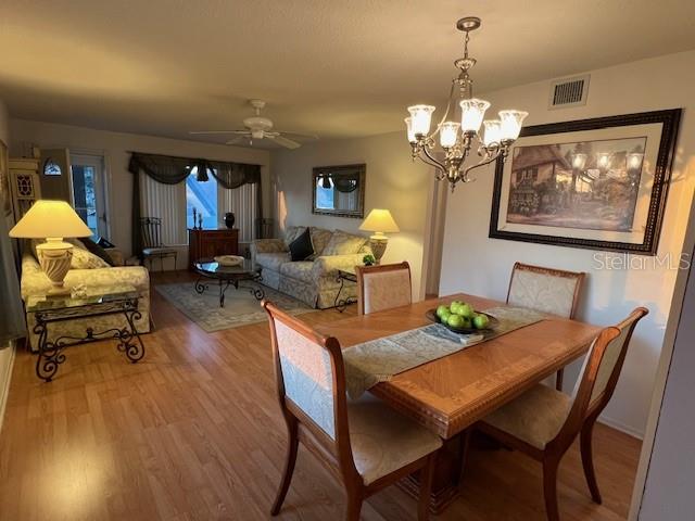 Bright Dining Room and Living Room view thanks to the large End Unit windows.