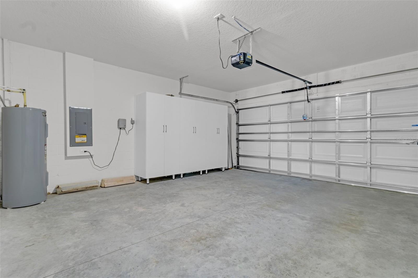 Custom shelving throughout garage