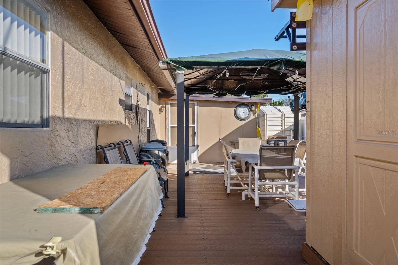 Beautiful Wooden Deck with Gazebo