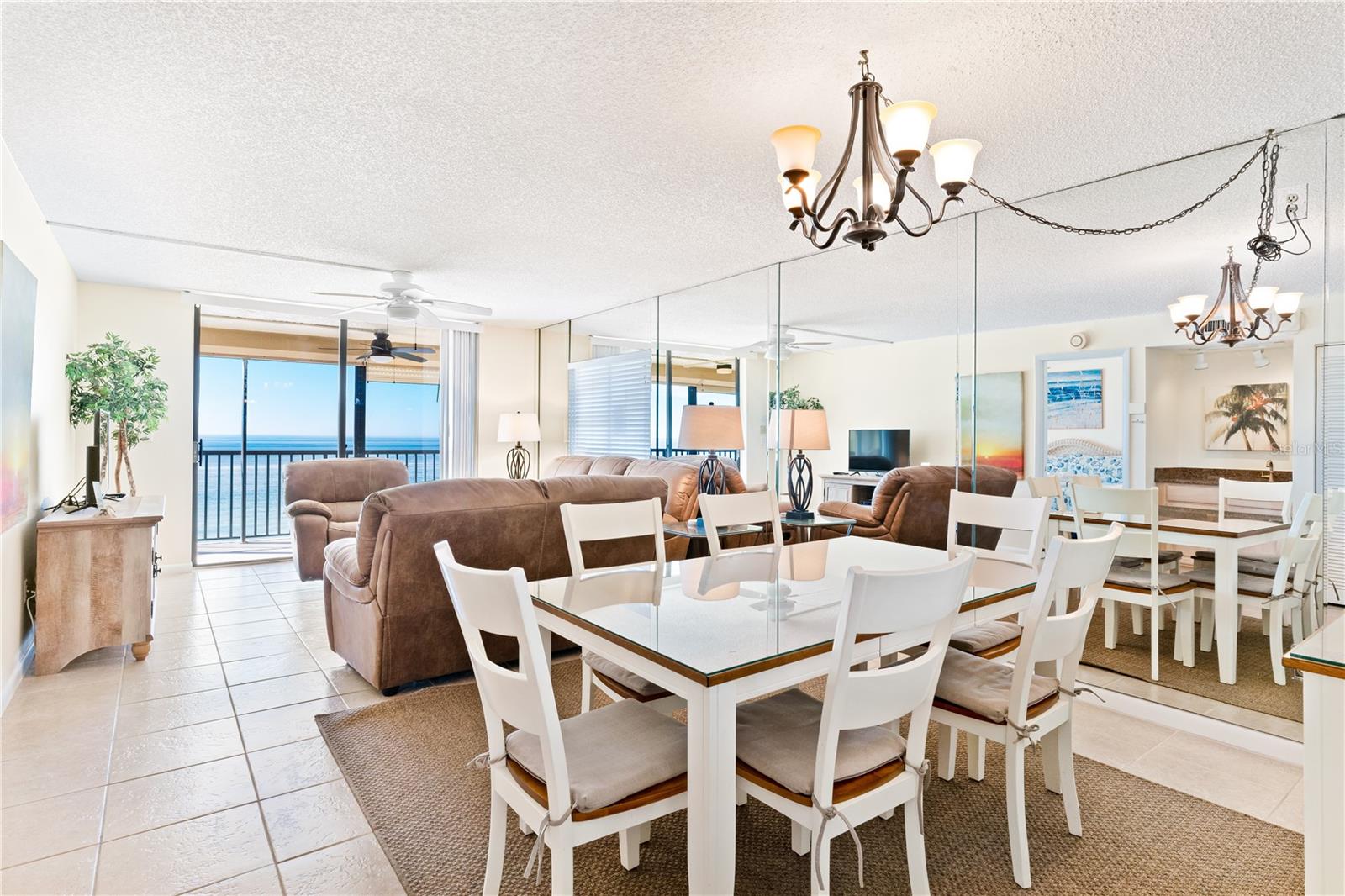 Dining room and living room