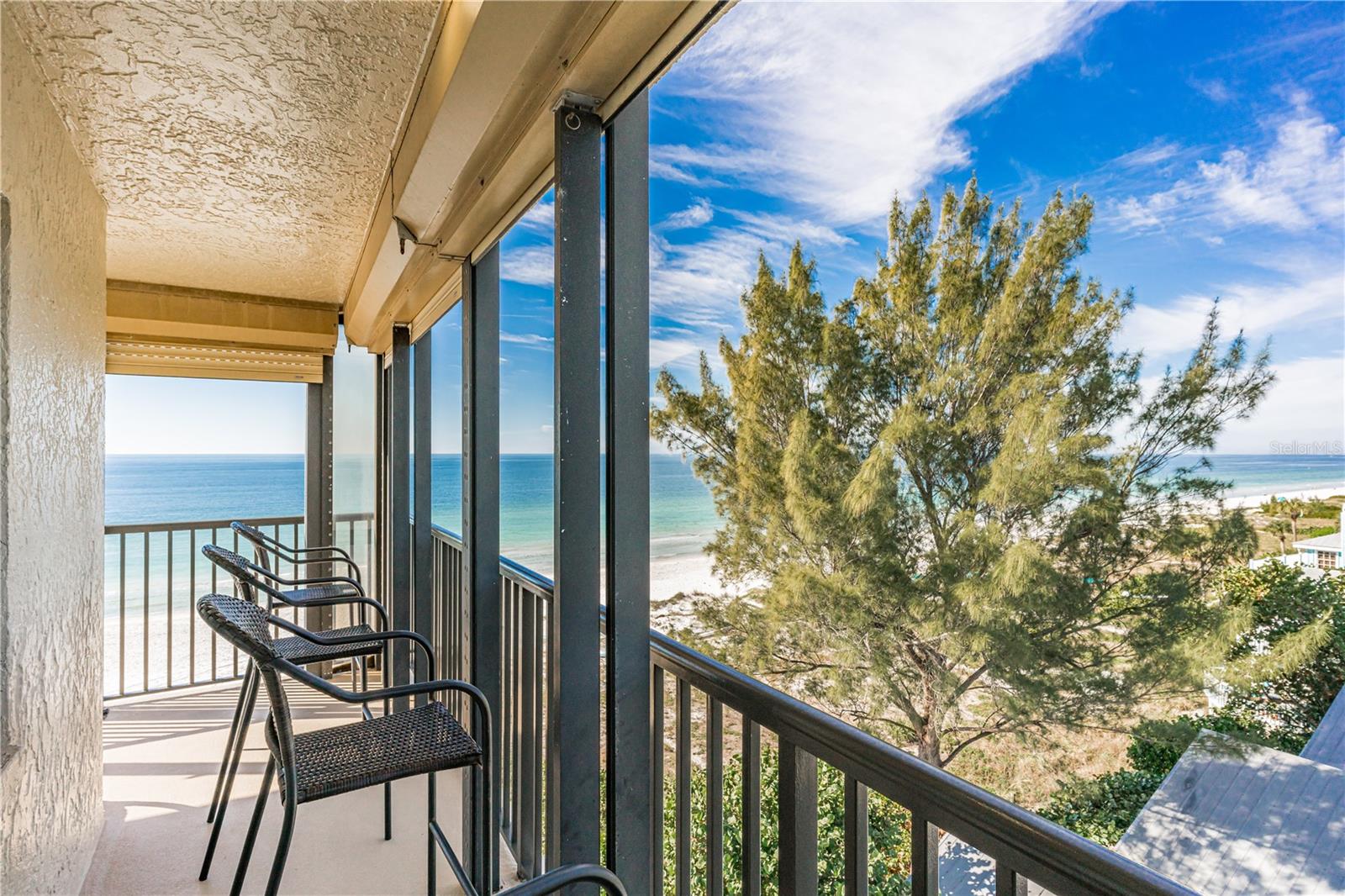 Corner balcony with nice views