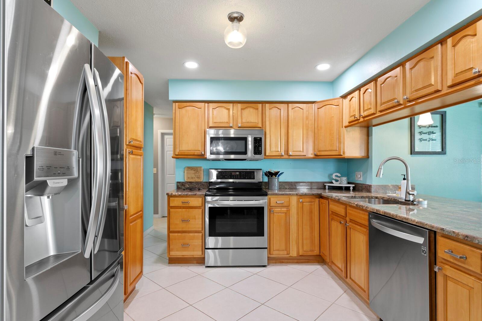 Plenty of cabinet storage in the kitchen