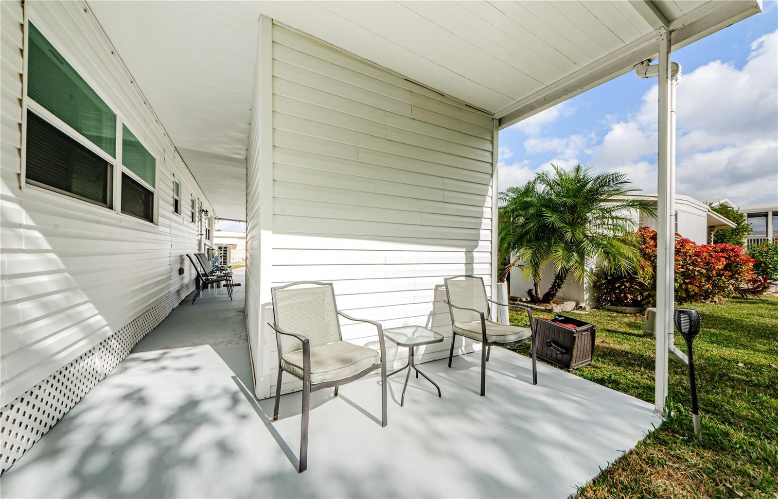 Rear Patio behind Laundry and Storage room