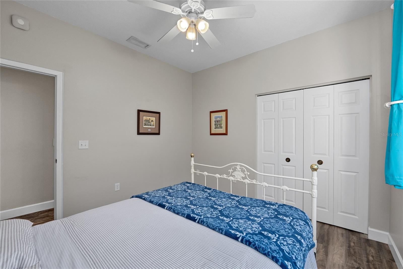 Bedroom 2 has a large Closet and is located on the other side of the home.