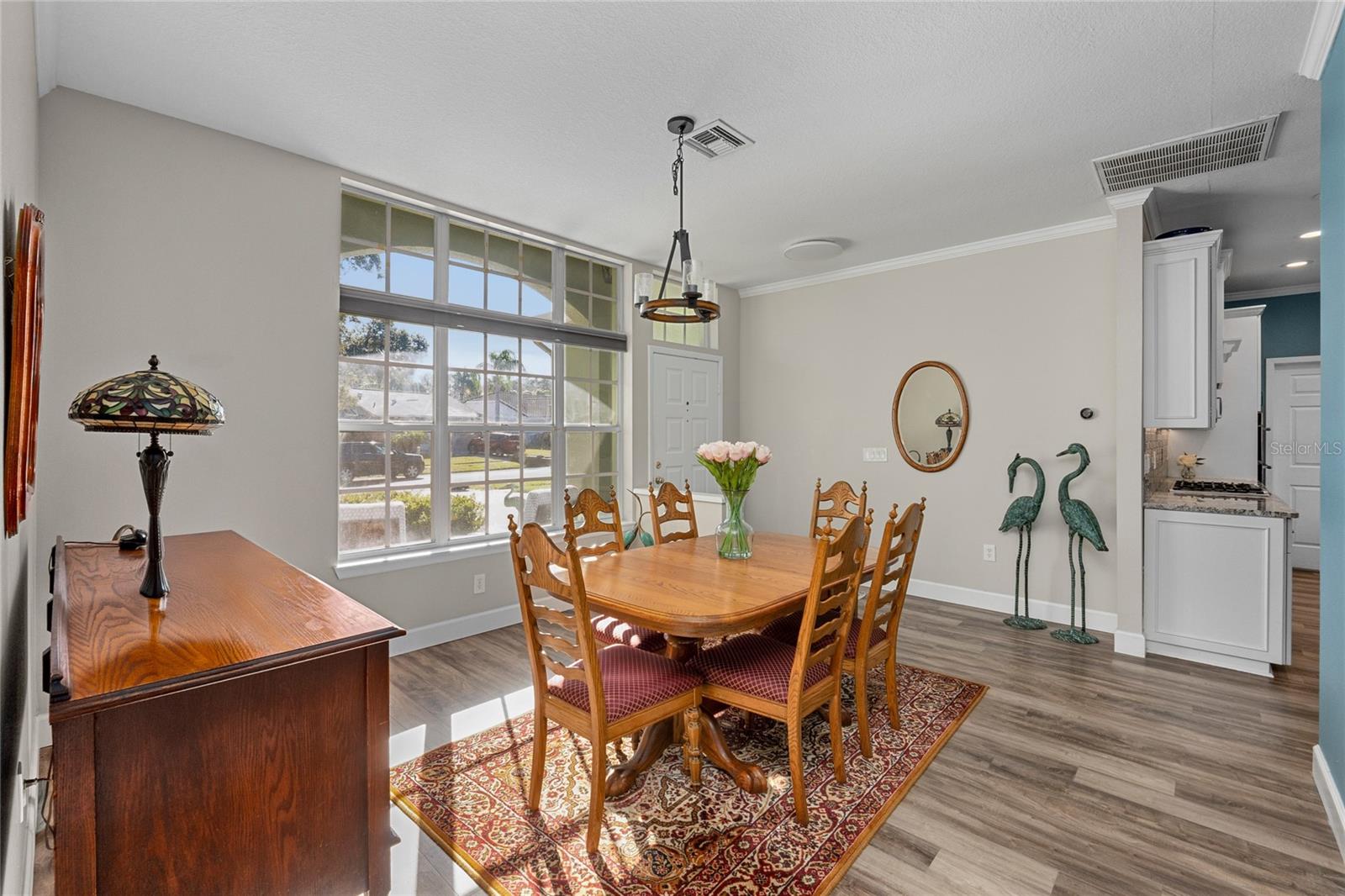 Bright & Sunny Dining Room at the front of the home.