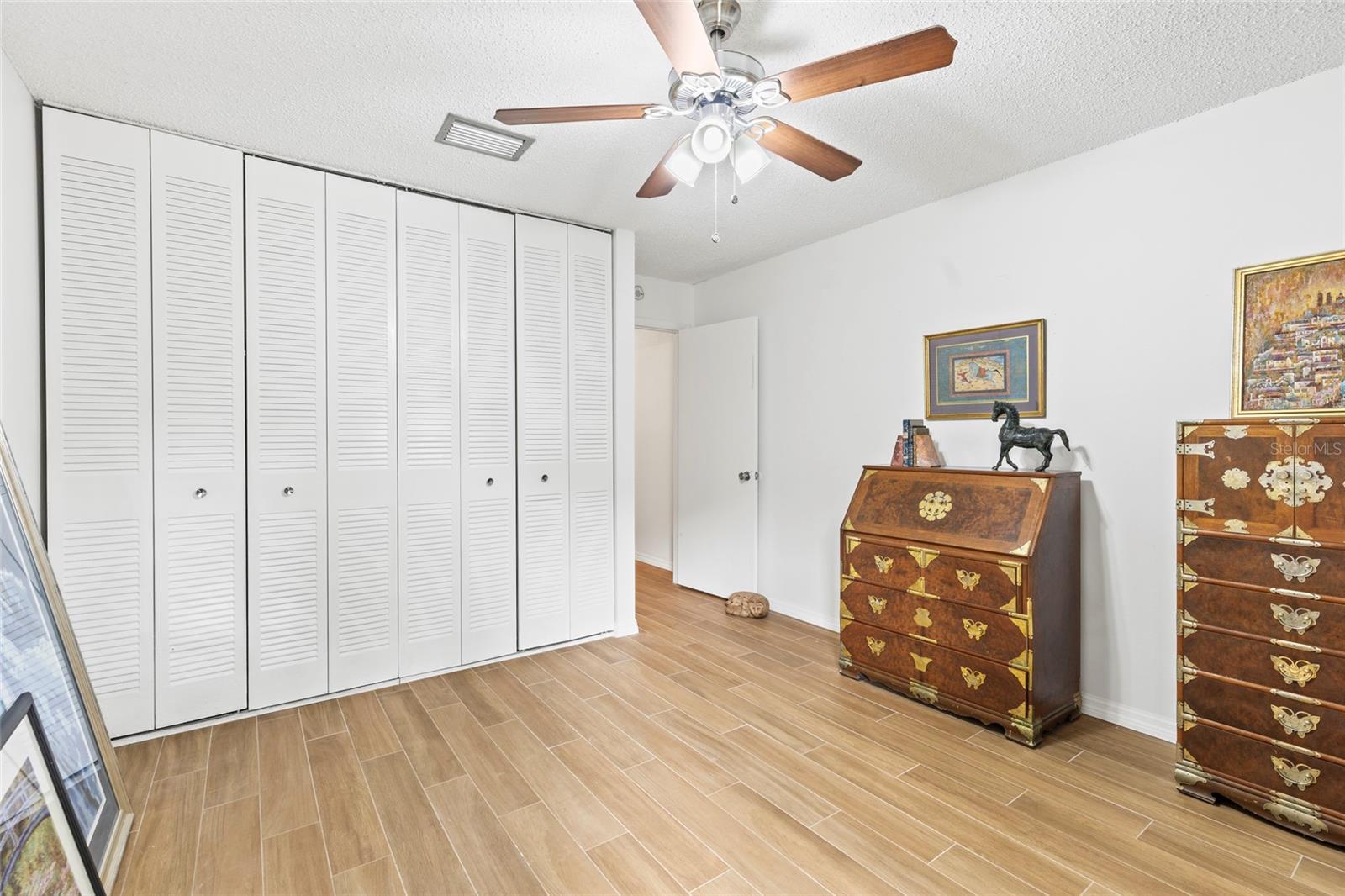 Second bedroom has a large closet