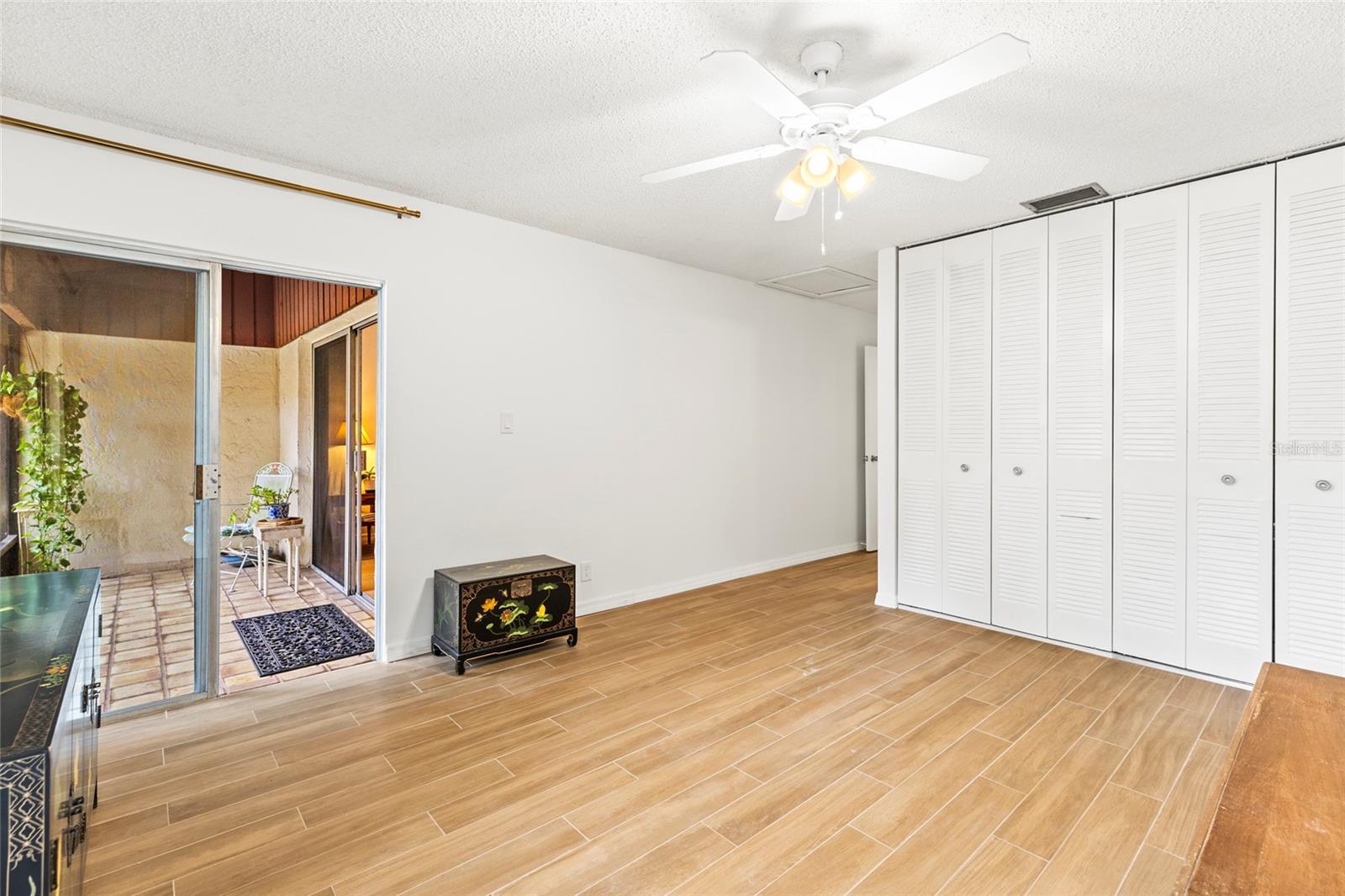 Primary bedroom also has a large closet.