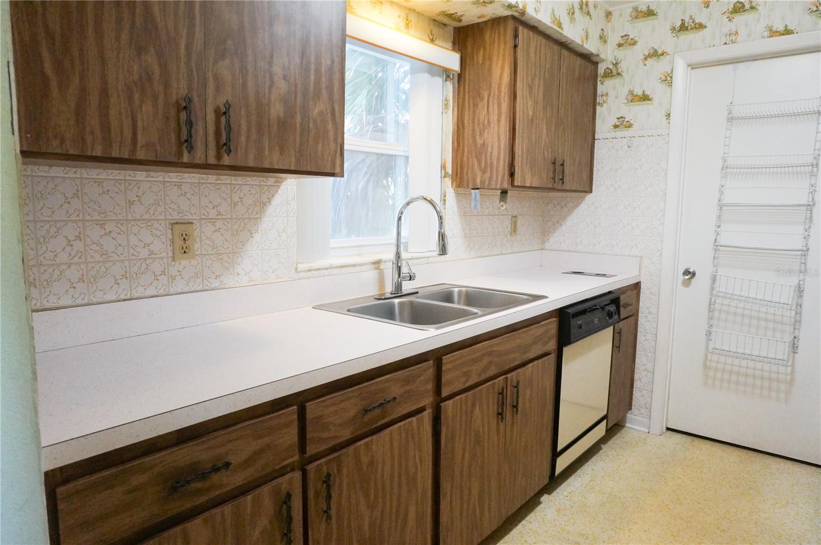 Close up of Sink side of Kitchen