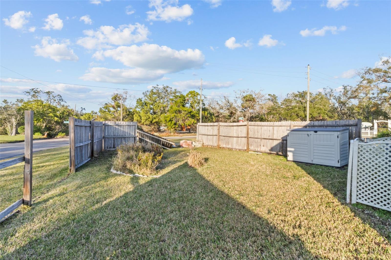 Large backyard