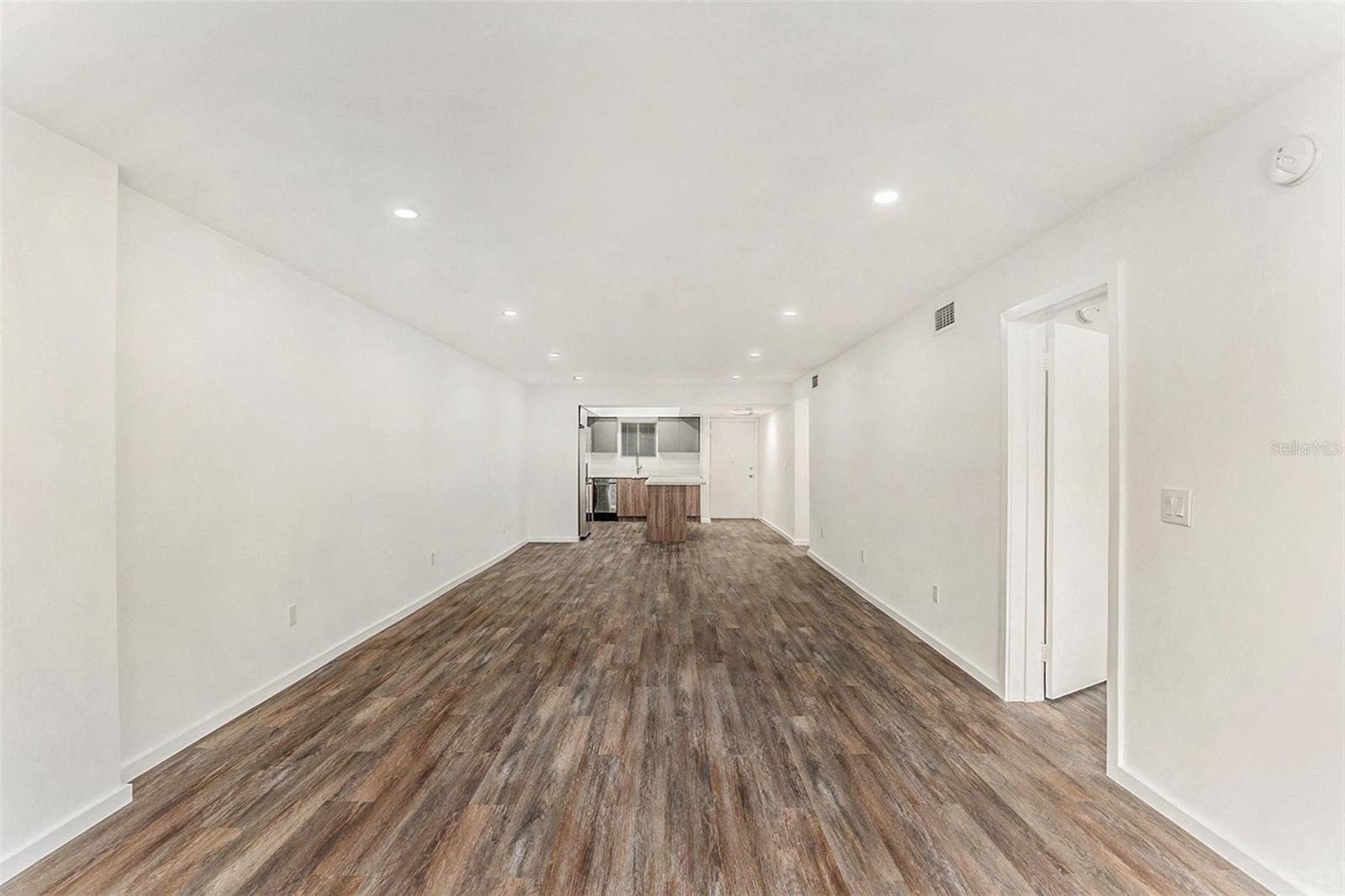 Living Area Looking Into Kitchen