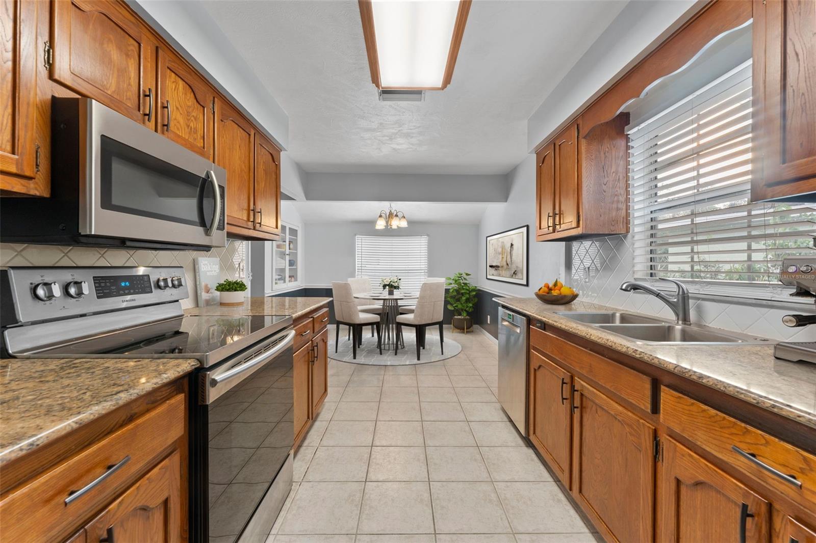 Virtually staged Kitchen/Breakfast Nook