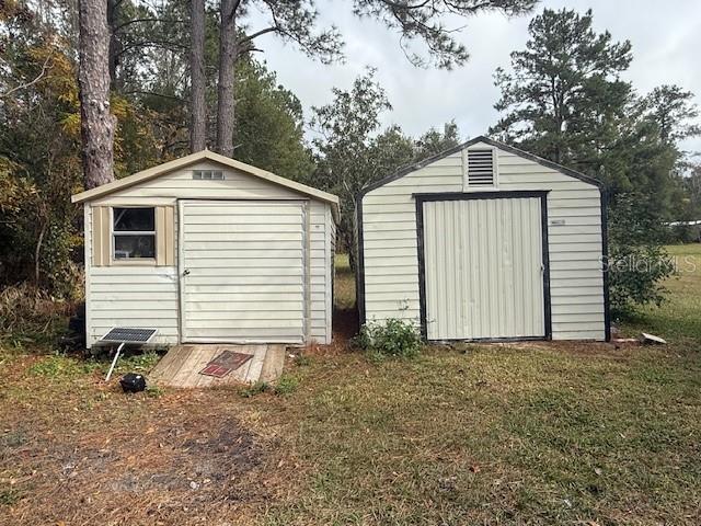 2 sheds for storage