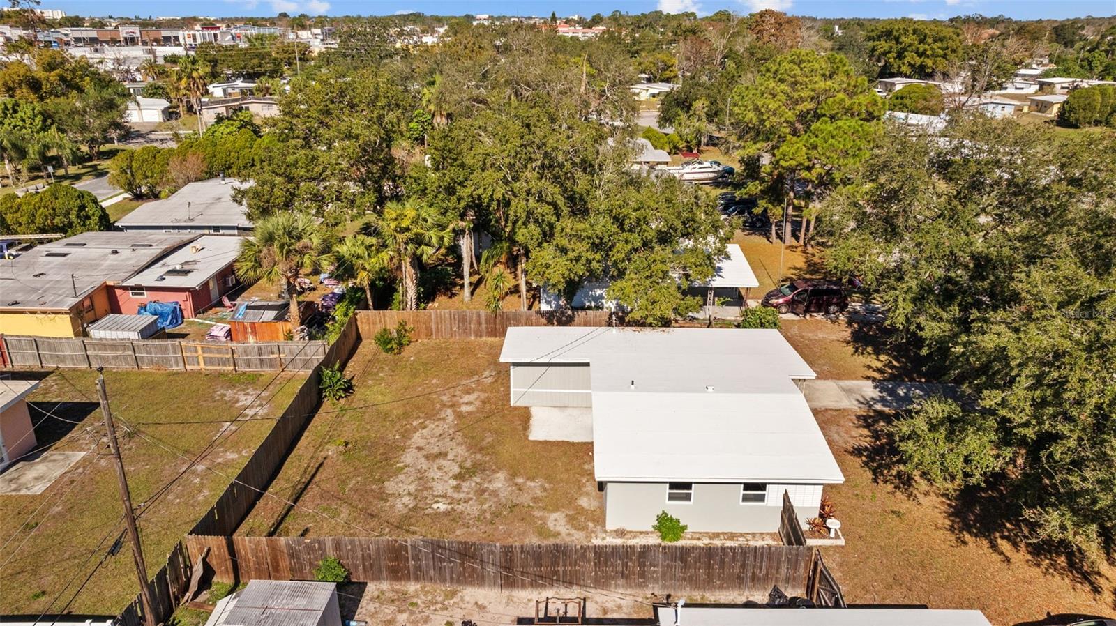 Aerial view of side exterior