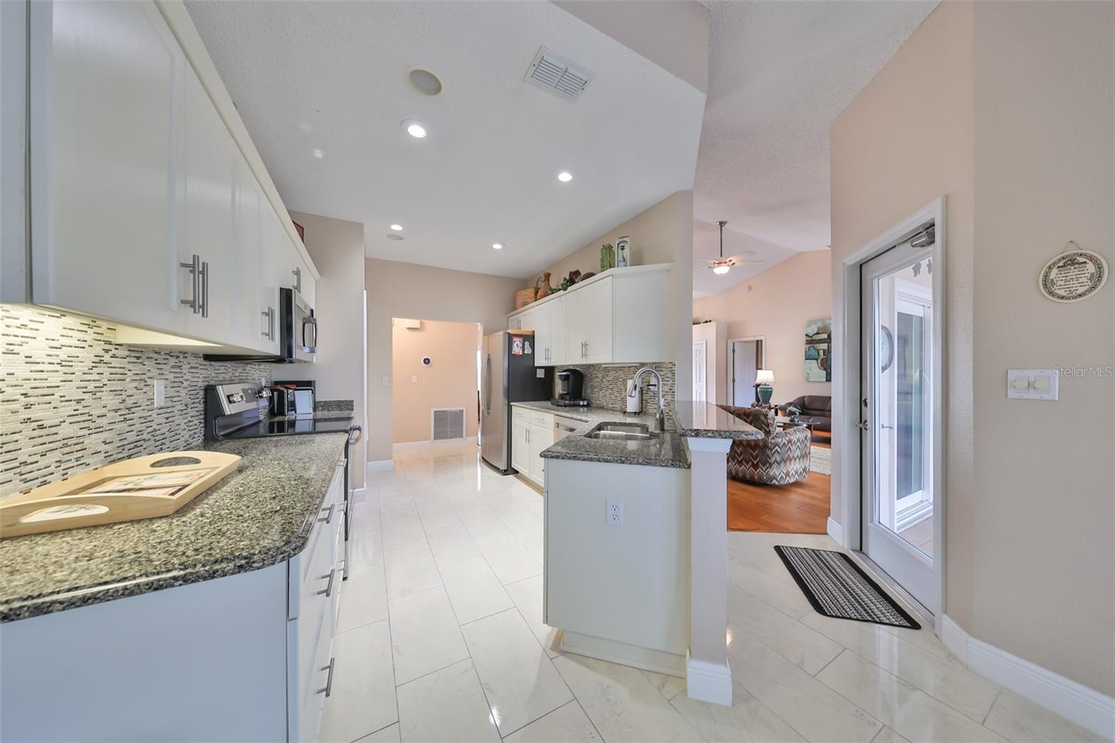 Remodeled Kitchen Porcelain Tile