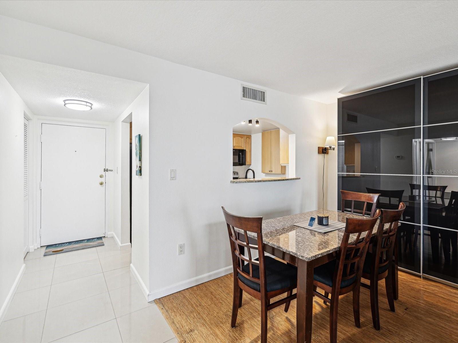 Foyer, Dining Room & Pass thru to Kitchen