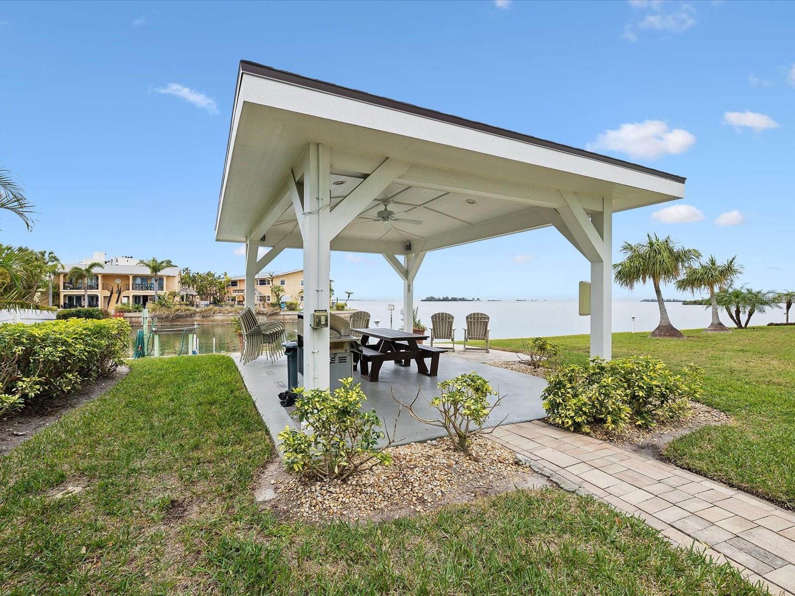 Covered Pergola on the Water