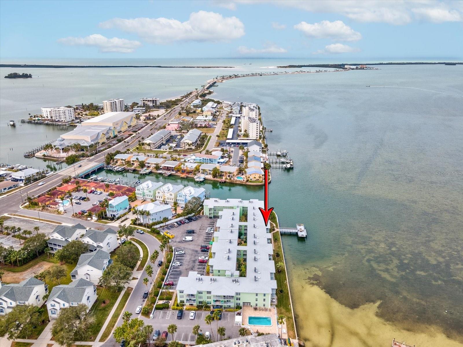 Looking towards Dunedin Causeway & Honeymoon & Caladesi Islands