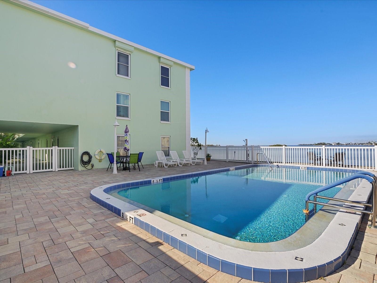 Swimming Pool overlooking the Sound