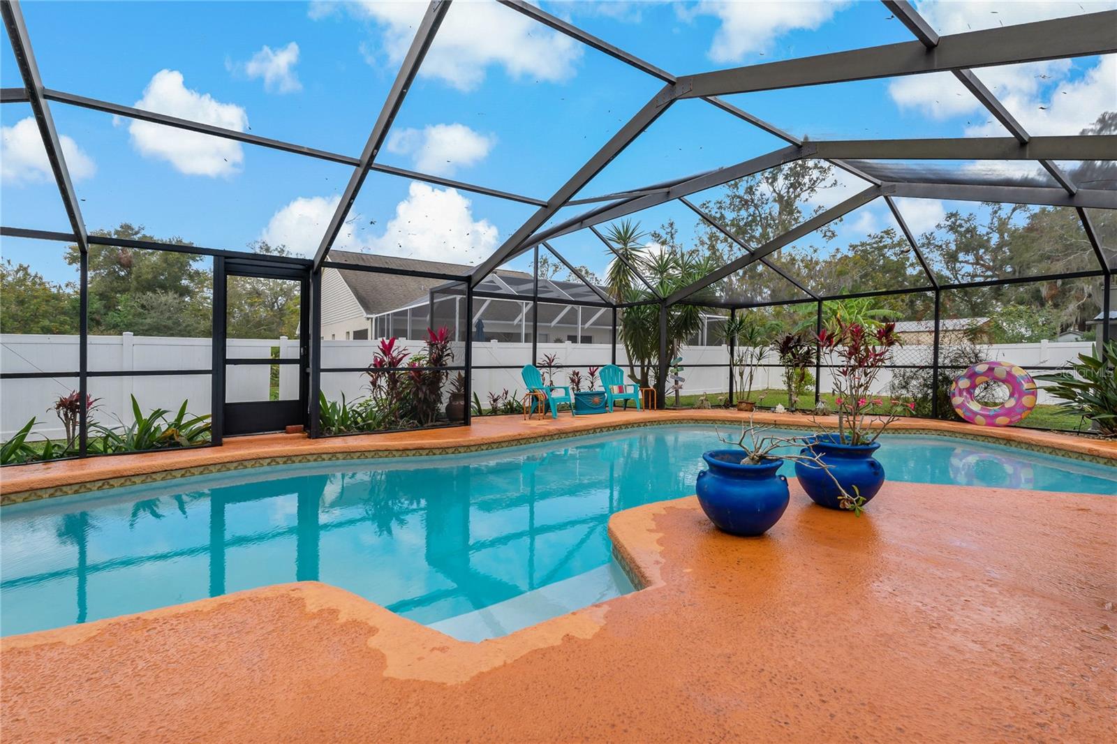 Screened Pool with swimout.