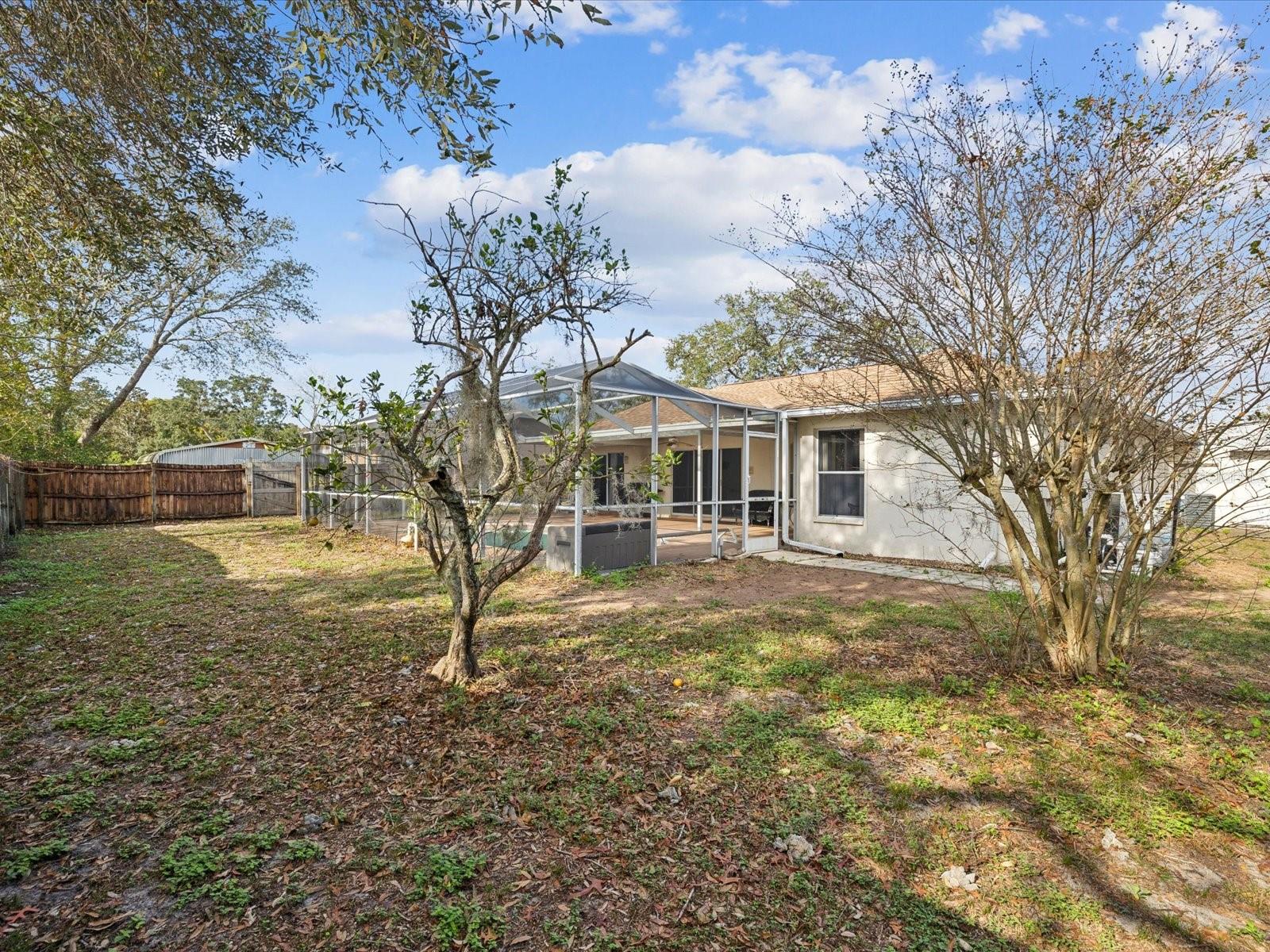 LARGE FENCED YARD