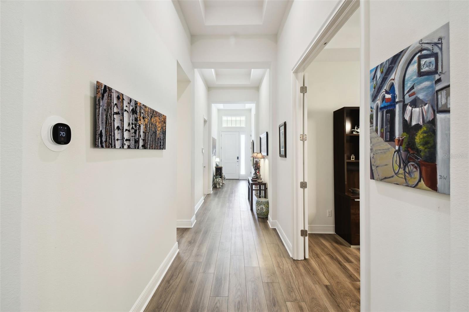 12' ceilings at the common areas