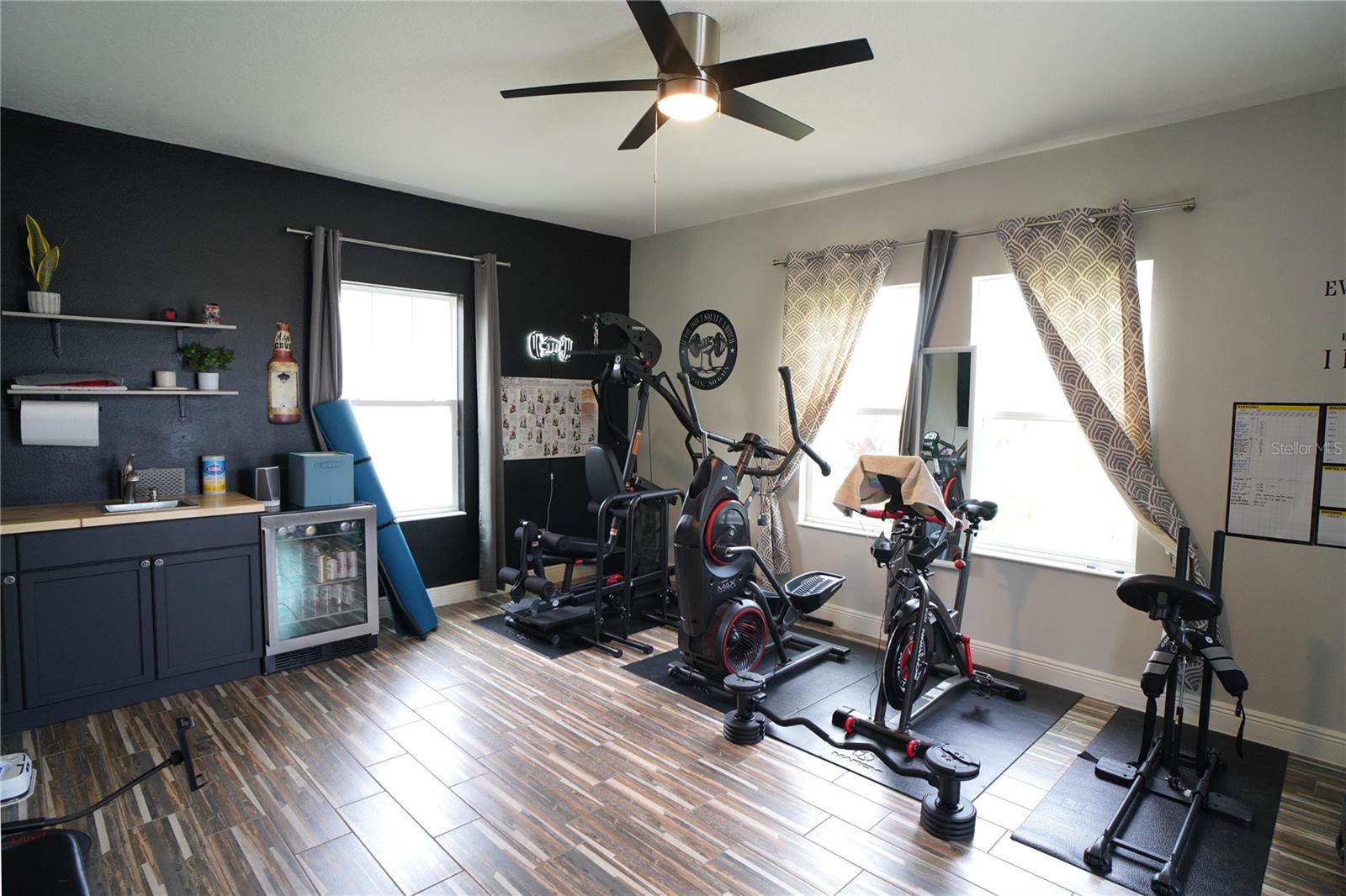 Bonus room turned gym