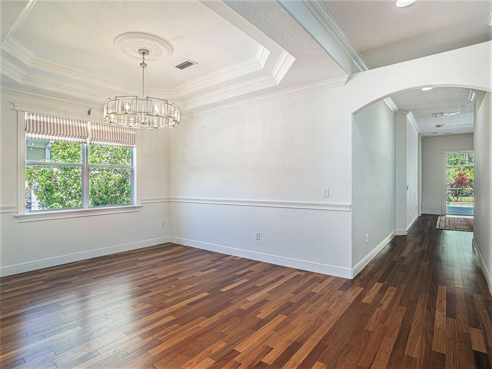 Dining Room and Hallway into Living Room