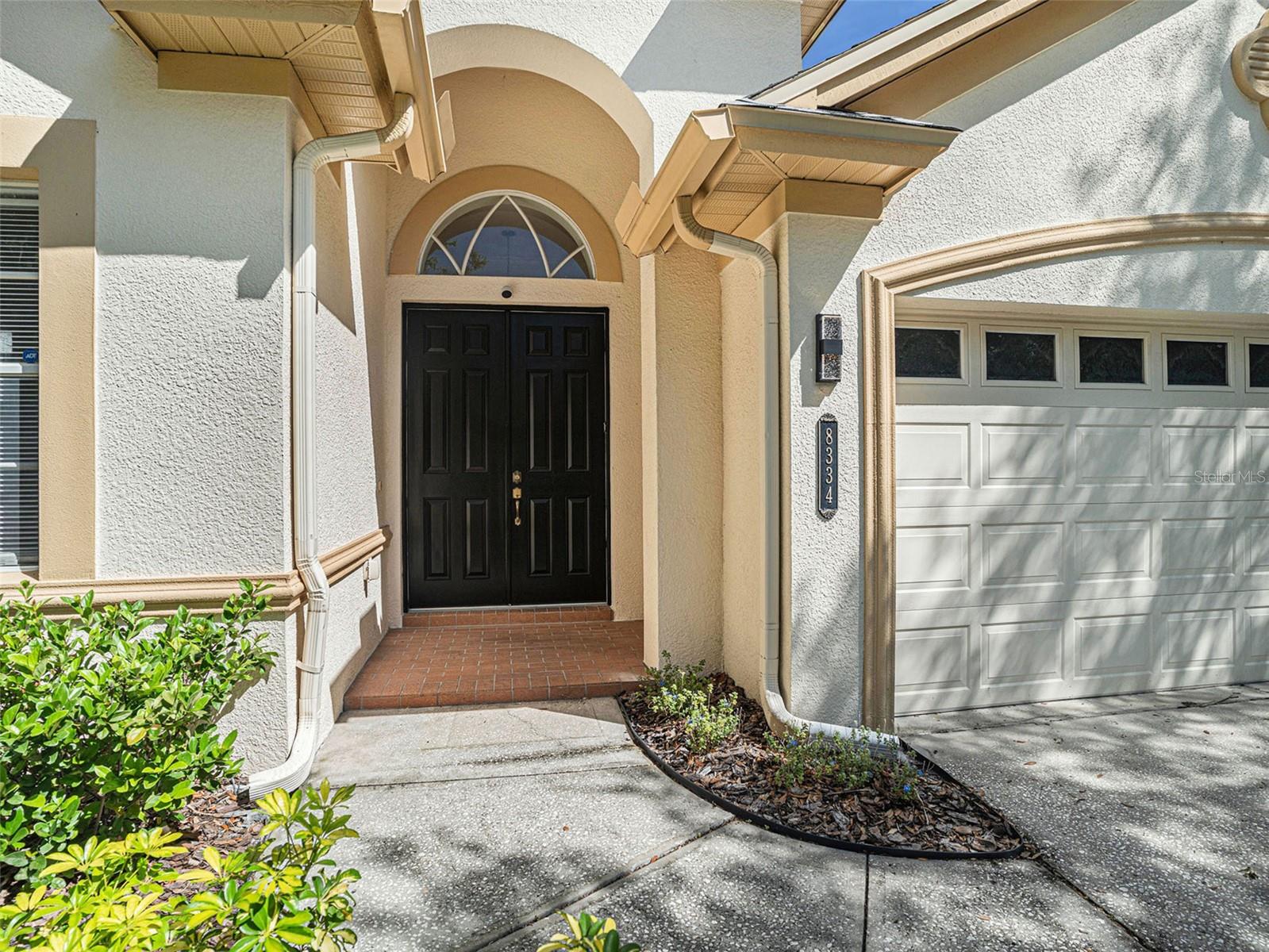 Entrance double doors