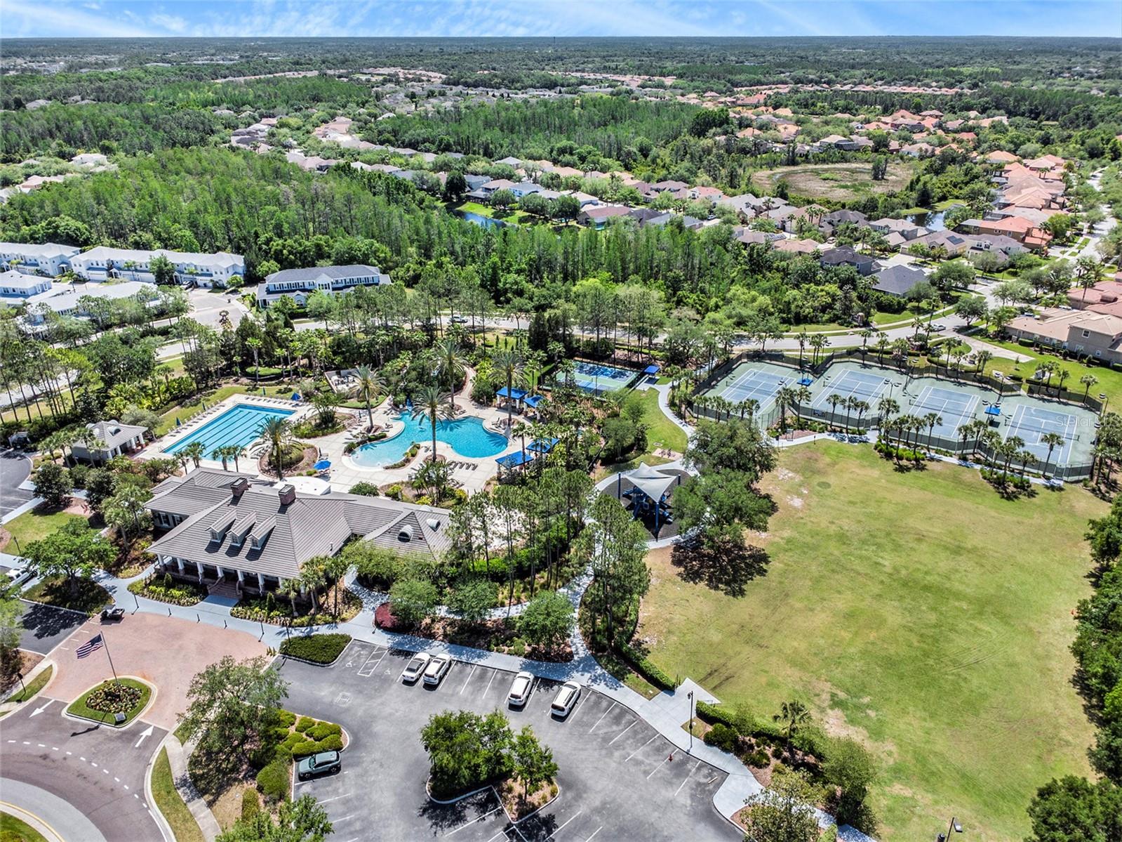 Aerial view of Community Amenities