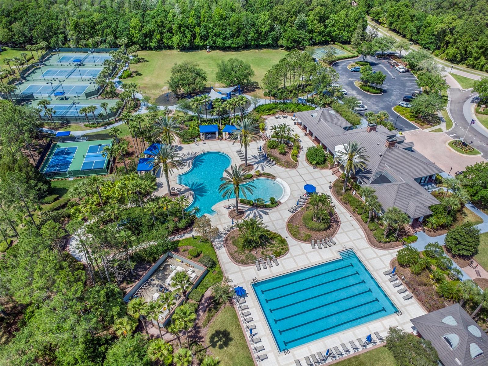 Aerial view of Community Amenities