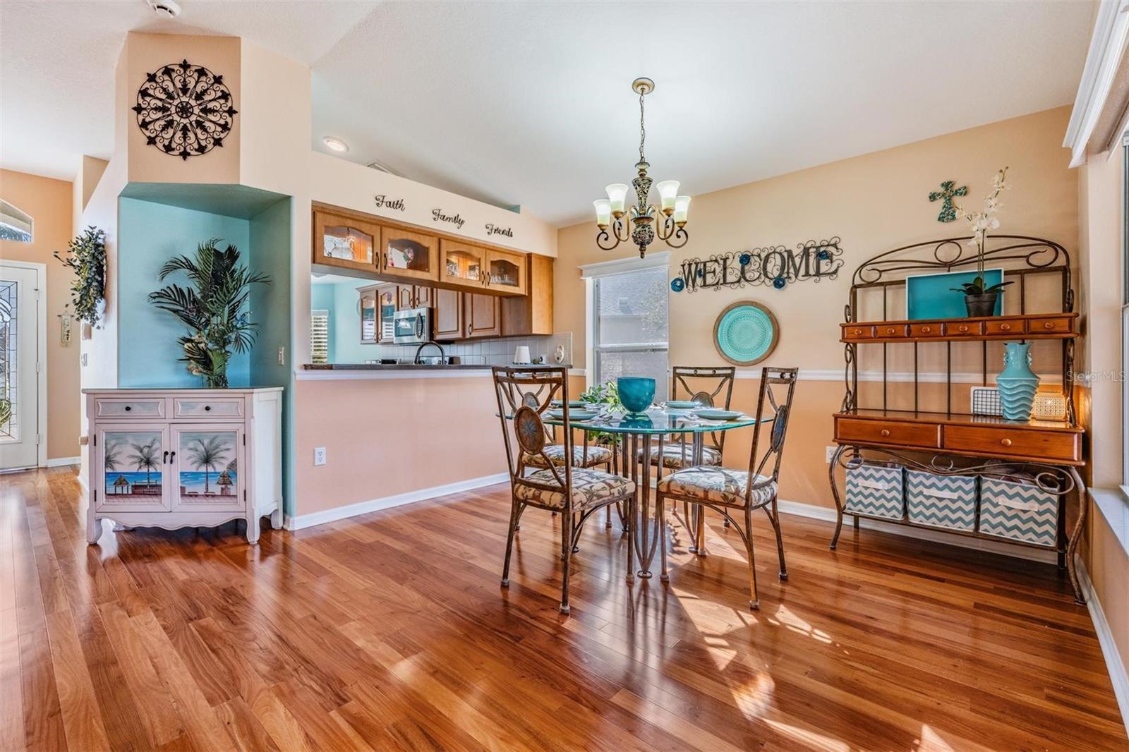 Dining area adjoins the kitchen for easy entertaining