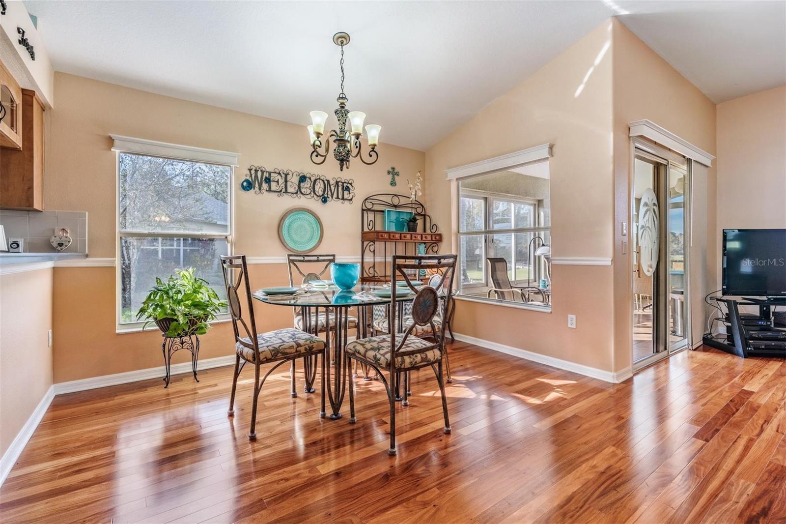 Ample sized dining area