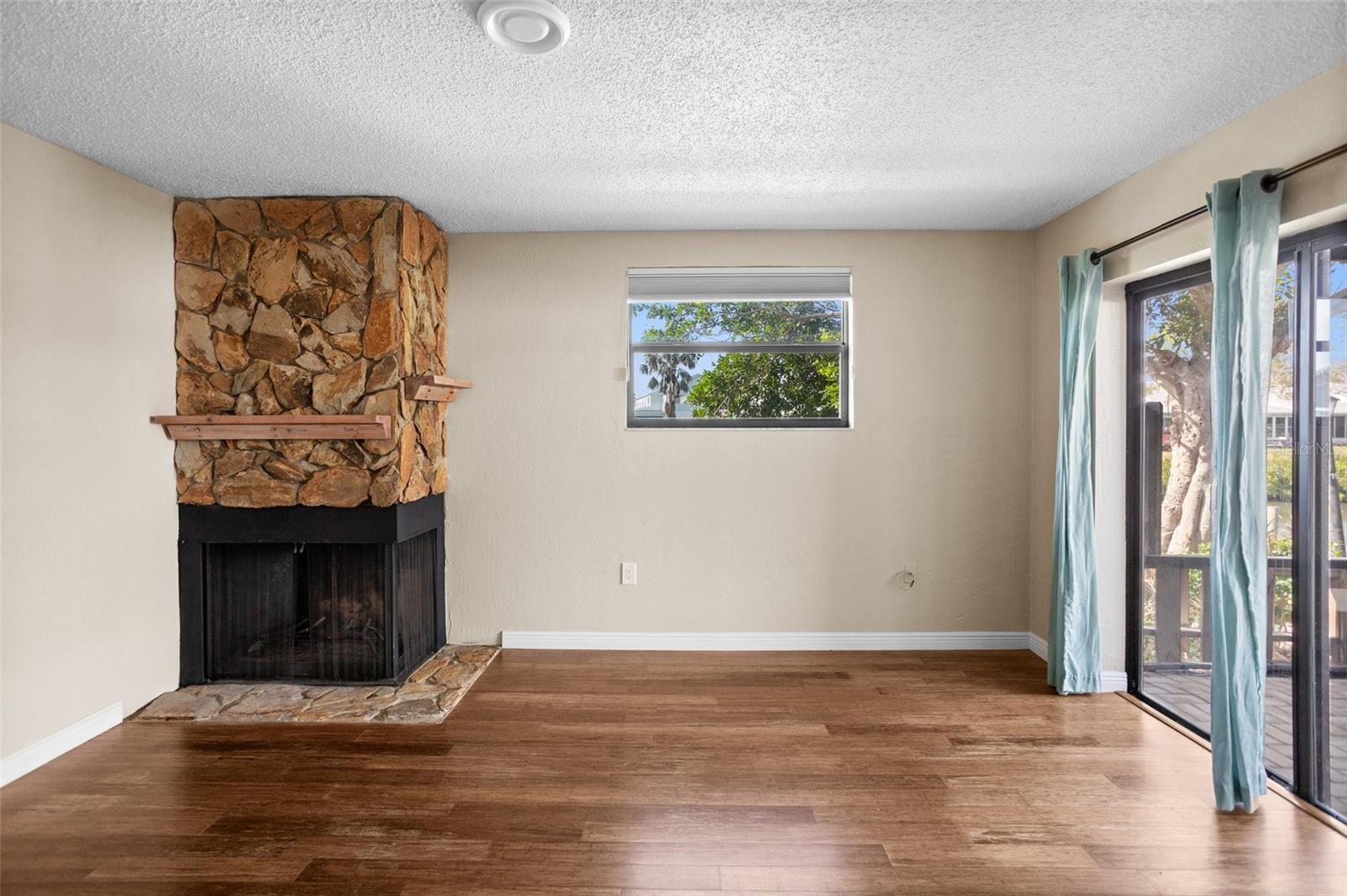 Fireplace in living room