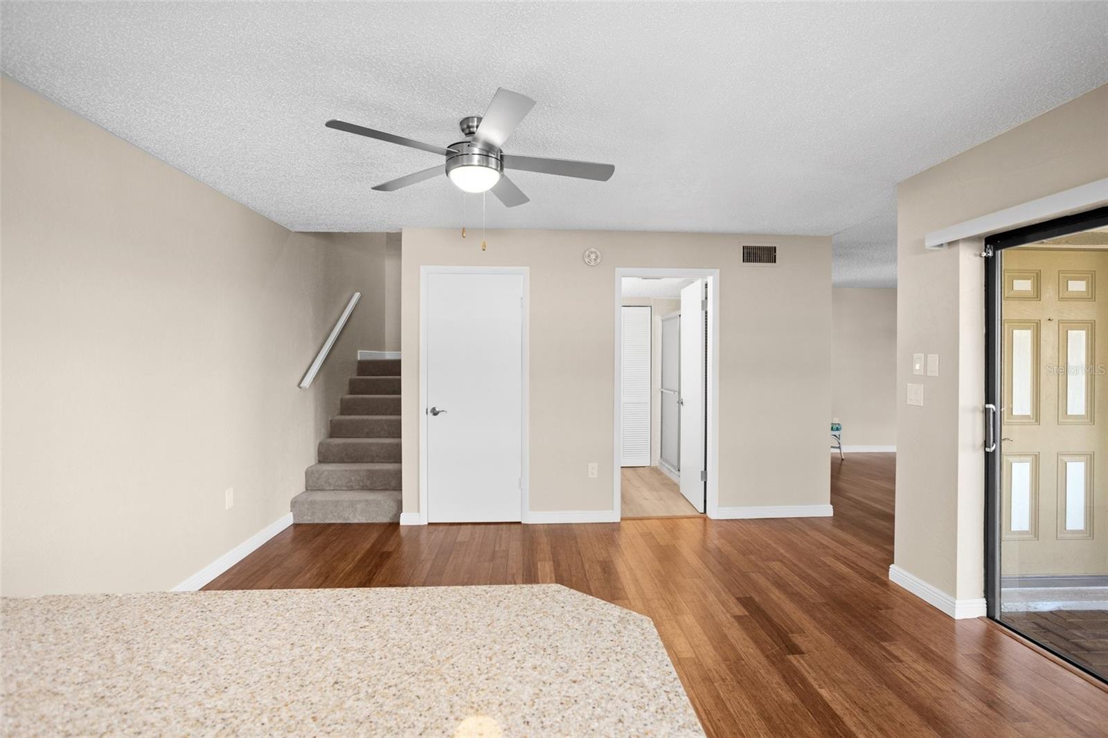 ceiling fan in dining room